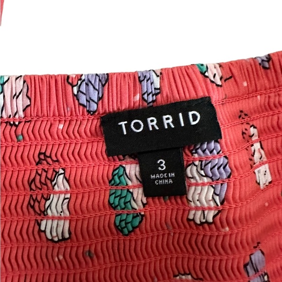 Torrid Fit Flare Poplin Cupcake Print Dress Size 3 - Picture 12 of 17